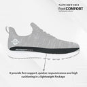 Impulse Knitted Black Running Shoe