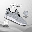 Nivia Impulse Knitted Grey Running Shoes