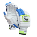 Whitedot Falcon Cricket Batting Gloves - White and Blue