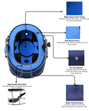 SM Academy Cricket Helmet -Navy Blue