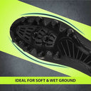 Airstrike Kids Black Football Shoes