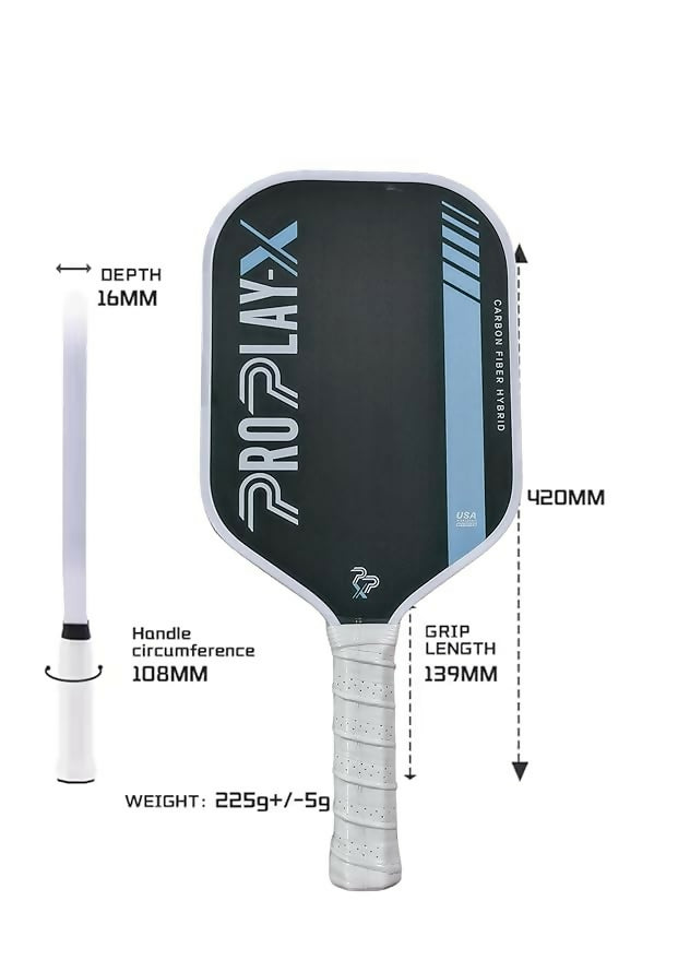 PPX Hybrid Pickleball Paddle – Carbon Fiber & Polymer Core Paddle