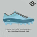 Airstrike Kids Sky Blue Football Shoes