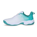 Power Smash Tennis Shoes -White/Turquise