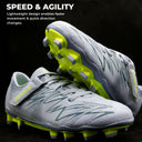 Encounter 11 Kids Comfort Grey Football Studs