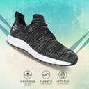 Impulse Knitted Black Running Shoe