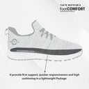Nivia Impulse Knitted Grey Running Shoes