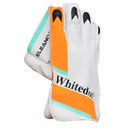 Whitedot Eleanor Wicket Keeping Gloves - White Orange