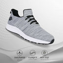 Nivia Impulse Knitted Grey Running Shoes